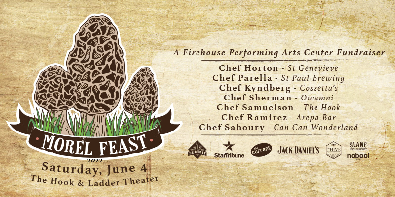 MOREL FEAST - Saturday, June 4 Under The Canopy at The Hook and Ladder Theater