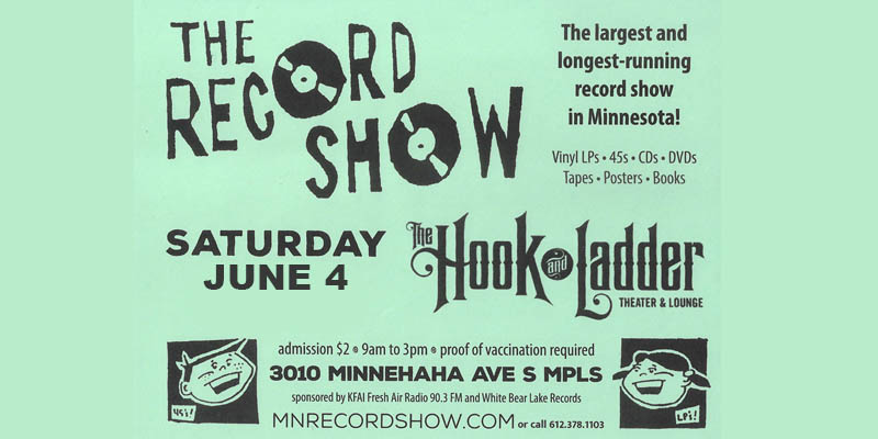 The Record Show - Saturday, June 4 at The Hook and Ladder Theater