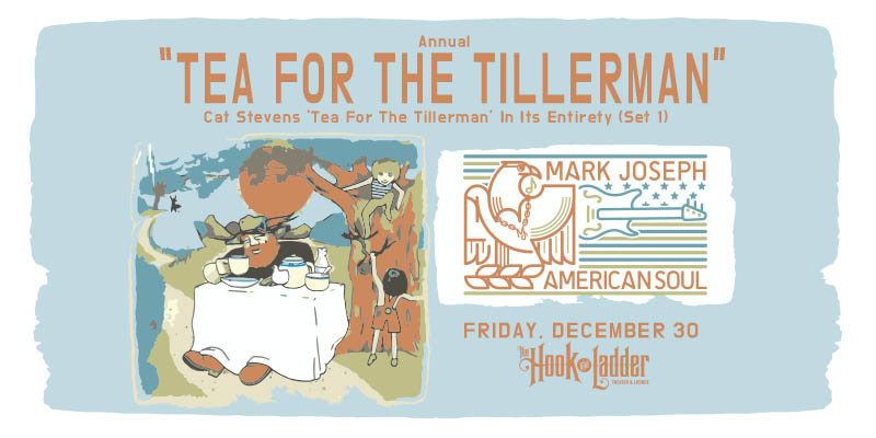Mark Joseph's Annual 'Tea For The Tillerman' Concert - Friday, December 30 at The Hook and Ladder Theater