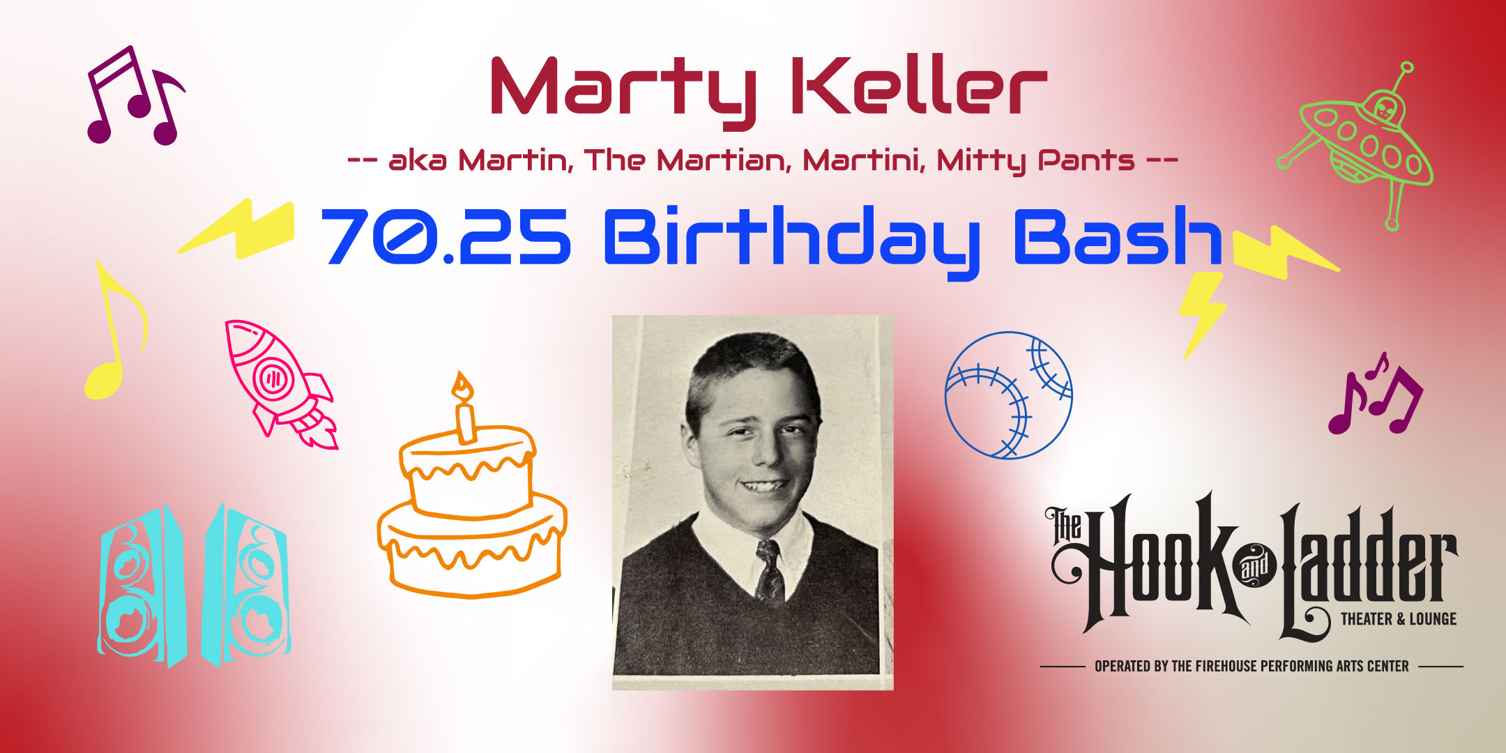 Martin Keller Birthday Party Sunday, March 26 3-7pm
