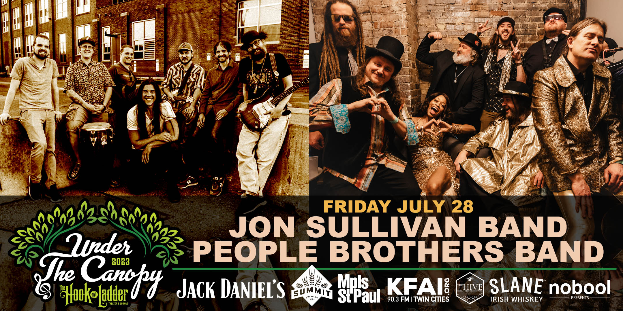 Jon Sullivan Band / People Brothers Band - Friday, July 28 Under The Canopy at The Hook and Ladder Theater