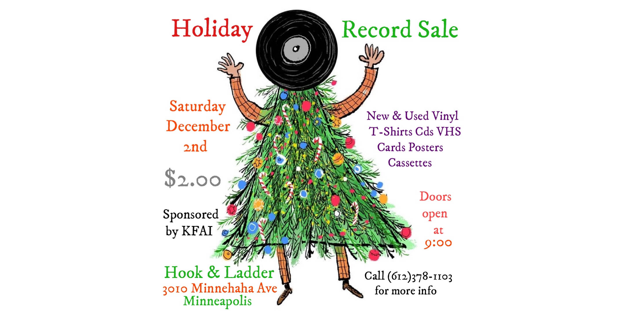 MN Record Show The largest and longest-running record show in Minnesota! Vinyl LPs • 45s • CDs • DVDs • Tapes • Posters • Books Find dozens of tables of vinyl & vintage rock t-shirts and music related goodies at The Record Show on Saturday December 2, 9am to 3pm.