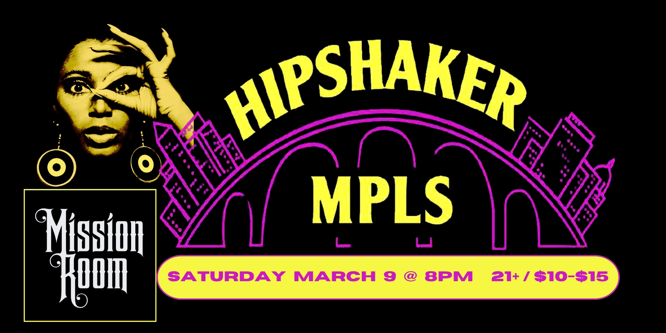 Hipshaker MPLS Heavy Funk & Rare Soul Dance Party Original Vinyl 45s! DJs Brian Engel, Greg Waletski, George Rodriguez Saturday, March 9 The Mission Room at The Hook Doors 8:00pm :: Music 8:00pm :: 21+ GA $10 ADV / $15 DOS NO REFUNDS