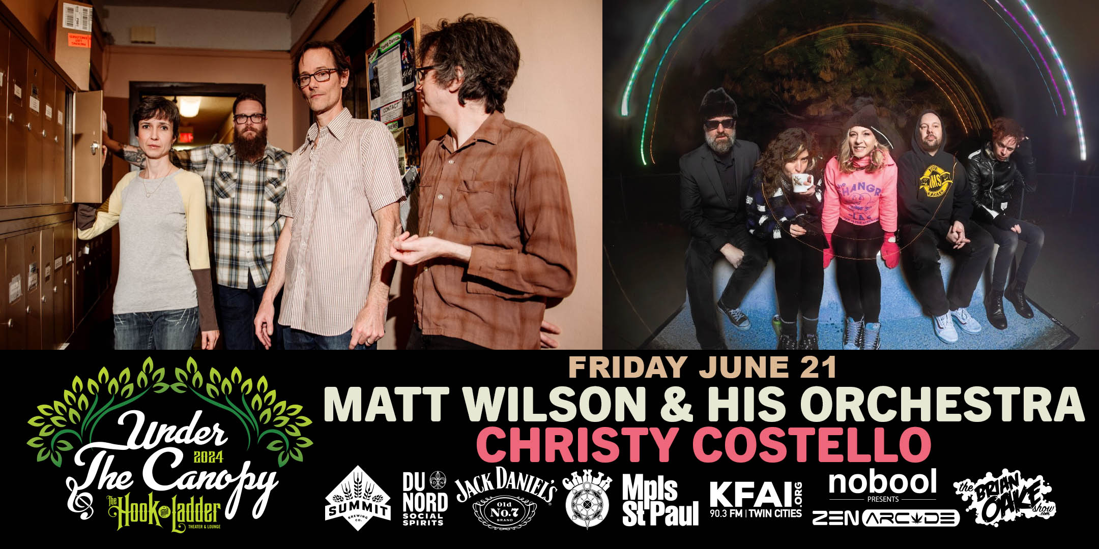 Matt Wilson & His Orchestra / Christy Costello Friday, June 21 Under The Canopy at The Hook and Ladder Theater "An Urban Outdoor Summer Concert Series" Doors 6:00pm :: Music 7:00pm :: 21+ Reserved Seats: $34 GA: $24 ADV / $30 DOS