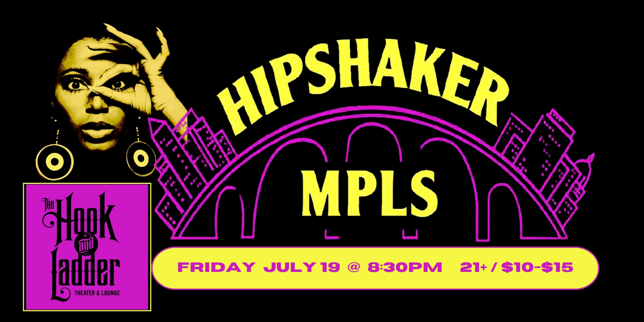 Hipshaker MPLS Heavy Funk & Rare Soul Dance Party Original Vinyl 45s! DJs Brian Engel, Greg Waletski, George Rodriguez Friday, July 19 The Hook and Ladder Theater Doors 8:30pm :: Music 8:30pm :: 21+ GA $10 ADV / $15 DOS NO REFUNDS